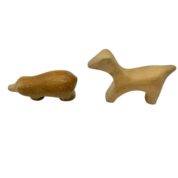 Antonio Vitali Vintage Creative Playthings 8 pcs Wood Farm Animals Playforms MCM - Picture 6 of 10